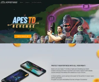 Apesrevenge.com(Apes TD Revenge) Screenshot