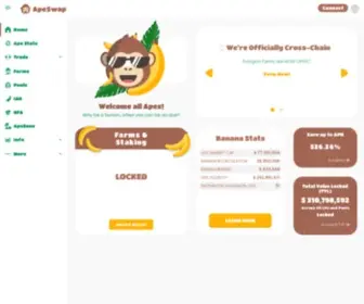 Apeswap.finance(Apeswap is a defi hub on bnb chain) Screenshot