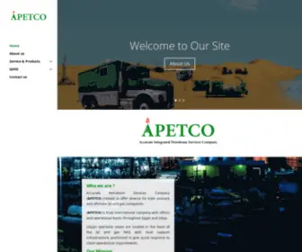 Apetco.net(Professional Cost Effective Oil Services Solution) Screenshot