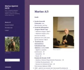 Apetrei.info(Marius Apetrei) Screenshot