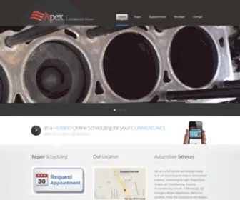 Apex-Automotive.com(Apex Automotive and Repair) Screenshot