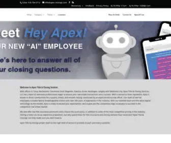 Apex-Closings.com(Apex Title & Closing Services) Screenshot