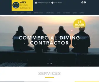 Apex-Divers.co.uk(Commercial Diving I Dorset I Apex Diving and Marine) Screenshot