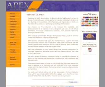 Apex-Ethics.com(Association for Positive Ethical eXchange) Screenshot