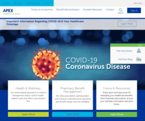 Apex-Healthsolutions.com(Apex Health Solutions) Screenshot