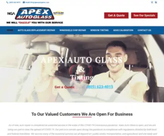 Apexautoglass.com(Apex Auto Glass & Tinting Santa Maria Califorina) Screenshot