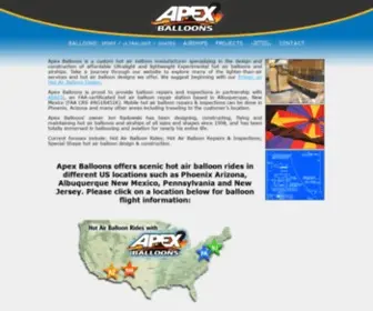 Apexballoons.com(APEX Balloons) Screenshot