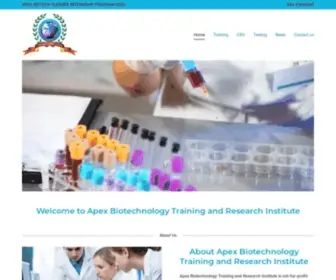 Apexbiotechtraining.in(Apex Biotechnology Training and Research Institute offers biotech internships 2019) Screenshot