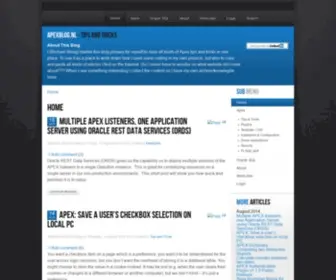 Apexblog.nl(Apex Hints and Tricks) Screenshot
