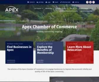 Apexchamber.com(Apex Chamber of Commerce) Screenshot
