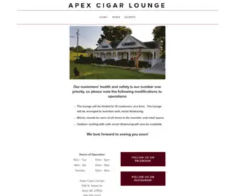 Apexcigarlounge.com(Apex Cigar Lounge) Screenshot