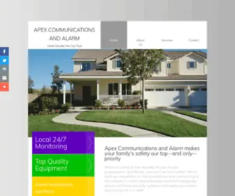 Apexcommunicationsandalarm.com(Apexcommunicationsandalarm) Screenshot