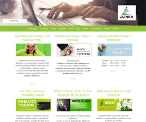 Apexcomp.cz(APEX Computer) Screenshot