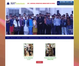 Apexconsultants.in(MBBS IN CHINA) Screenshot