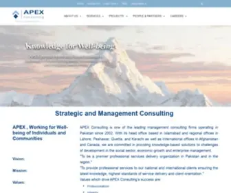 Apexconsulting.biz(Pakistan's Leading Development Sector Management Consulting Firm) Screenshot