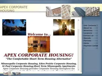 Apexcorporatehousing.com(APEX CORPORATE HOUSING) Screenshot