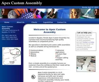 Apexcustomassembly.com(Apex Custom Assembly) Screenshot