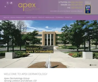 ApexDermatology.com(Apex Dermatology Group) Screenshot