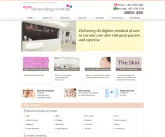 ApexDermhk.com(Apex Dermatology Institute) Screenshot