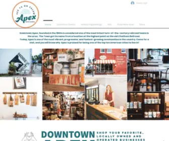 ApexDowntown.com(Apex Downtown Business Association) Screenshot