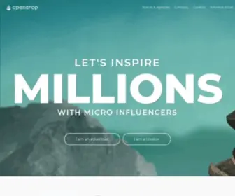 ApexDrop.com(Inspire Millions With Micro Influencers) Screenshot