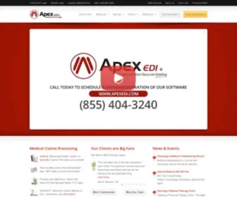 Apexedi.com(Medical Claims Processing) Screenshot