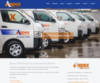 Apexelectrical.com.au(Electrical & Communications) Screenshot