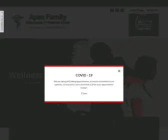 Apexfamchiro.com(Apex Family Chiropractic & Wellness Center) Screenshot