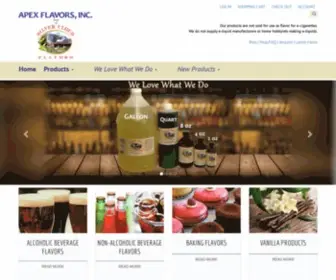 Apexflavors.com(Apex Flavors) Screenshot