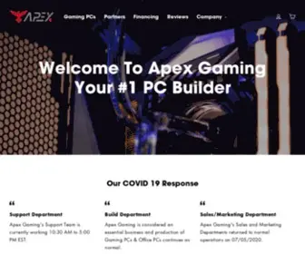 Apexgamingpcs.com(Apex Gaming PCs) Screenshot