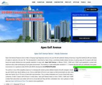 Apexgolfavenue.org.in(Apex Golf Avenue in sector 1 Noida Extension developed by Apex Floral Realcon) Screenshot