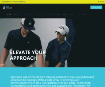 Apexgolflab.com(APEX Golf Labs) Screenshot