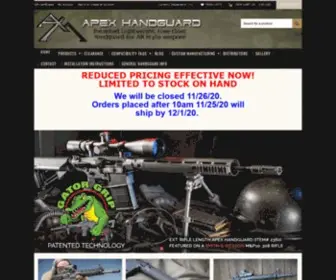 Apexhandguard.com(APEX MACHINING CO INC) Screenshot