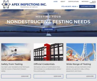 Apexinspections.com(Nondestructive Testing) Screenshot