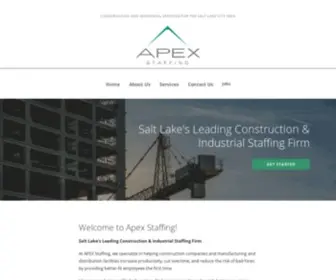 ApexJobs.net(Construction and industrial staffing for the Salt Lake City area) Screenshot