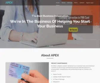 Apexpanservice.com(APEX) Screenshot