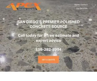 Apexpolishedconcrete.com(APEX POLISHED CONCRETE) Screenshot