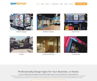 Apexsignage.com.au(Expert Signwriters) Screenshot