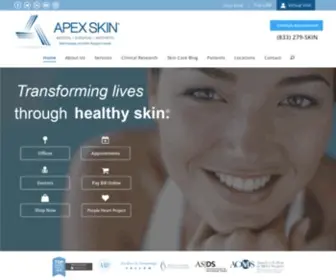 Apexskin.com(Cleveland, OH Dermatology) Screenshot