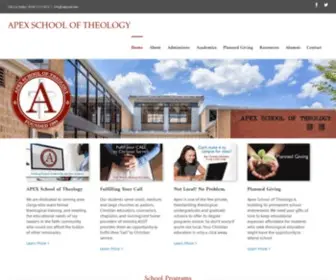 Apexsot.edu(Training Church Leaders for the 21st Century) Screenshot