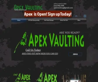 Apexvaulting.com(Home) Screenshot