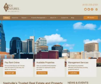 Apexventuresinc.com(Apex Ventures Inc Nashville Property Management) Screenshot