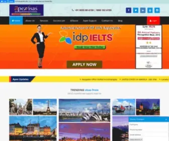 Apexvisas.com(Immigration Consultants INDIA) Screenshot