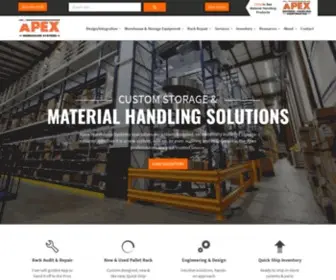 Apexwarehousesystems.com(Warehouse storage) Screenshot