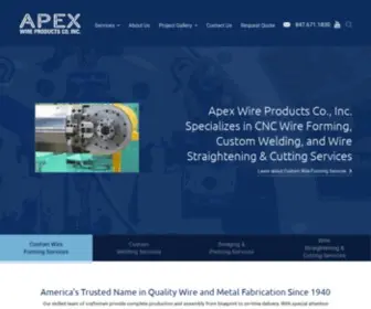 Apexwireproducts.com(CNC Wire Forming) Screenshot