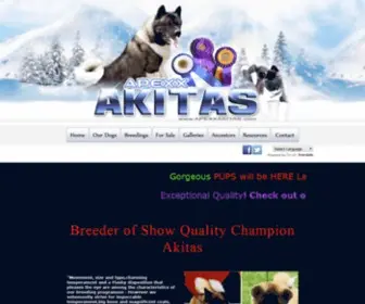 Apexxakitas.com(Dog) Screenshot
