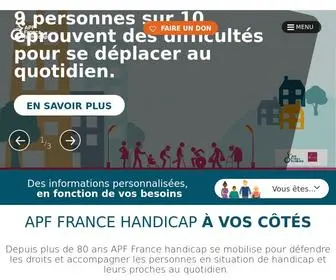 APF-Francehandicap.org(Page d'accueil) Screenshot