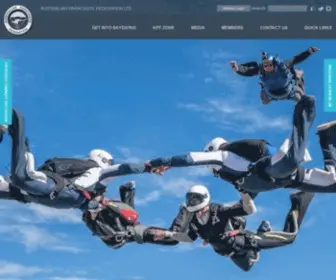 APF.com.au(The Australian Parachute Federation APF) Screenshot