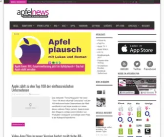 Apfelnews.de(Apple News Blog) Screenshot