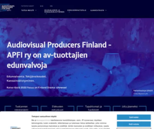 Apfi.fi(Audiovisual Producers Finland) Screenshot